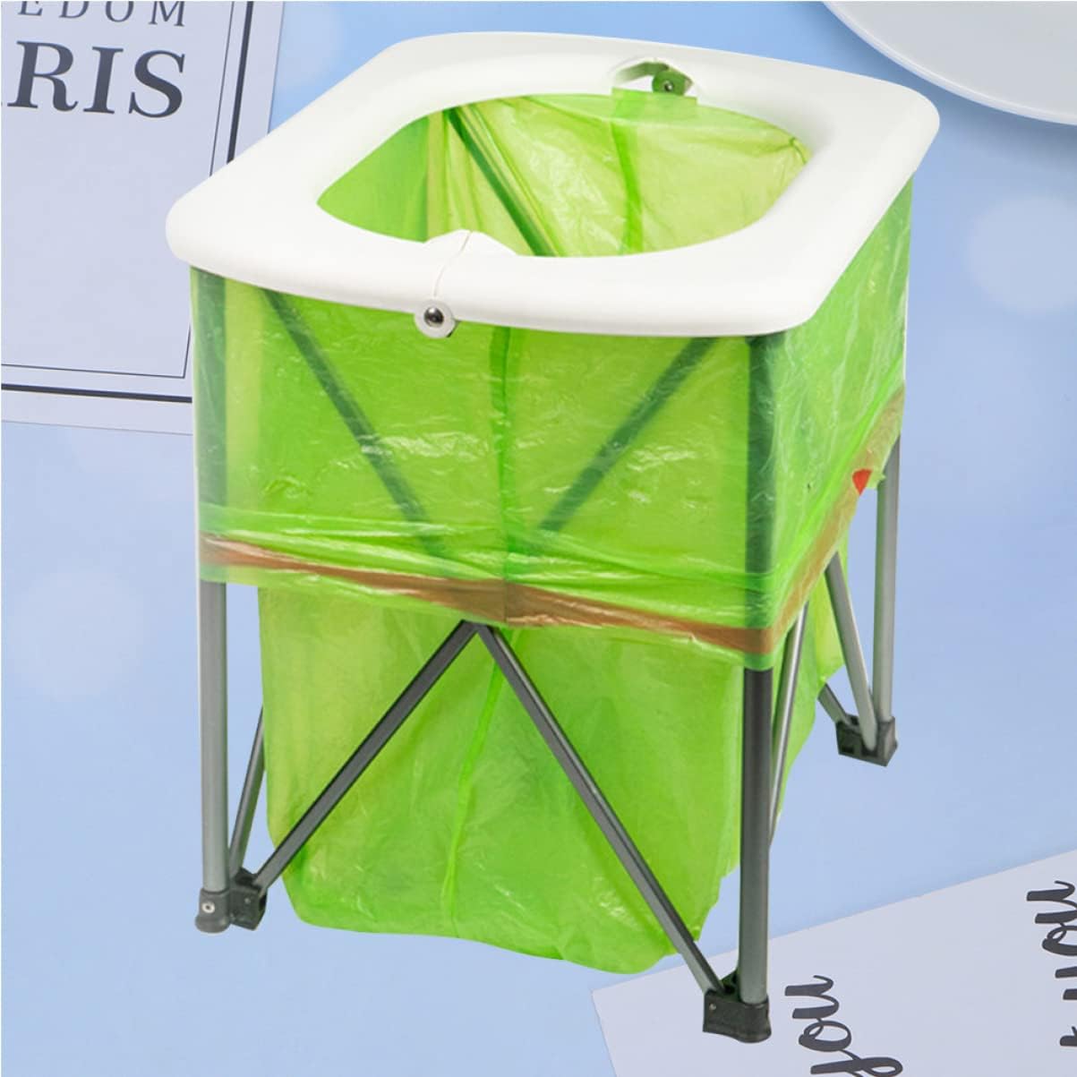 Portable Folding Toilet Car Camping Toilet Tent Lightweight for Camping and Hiking