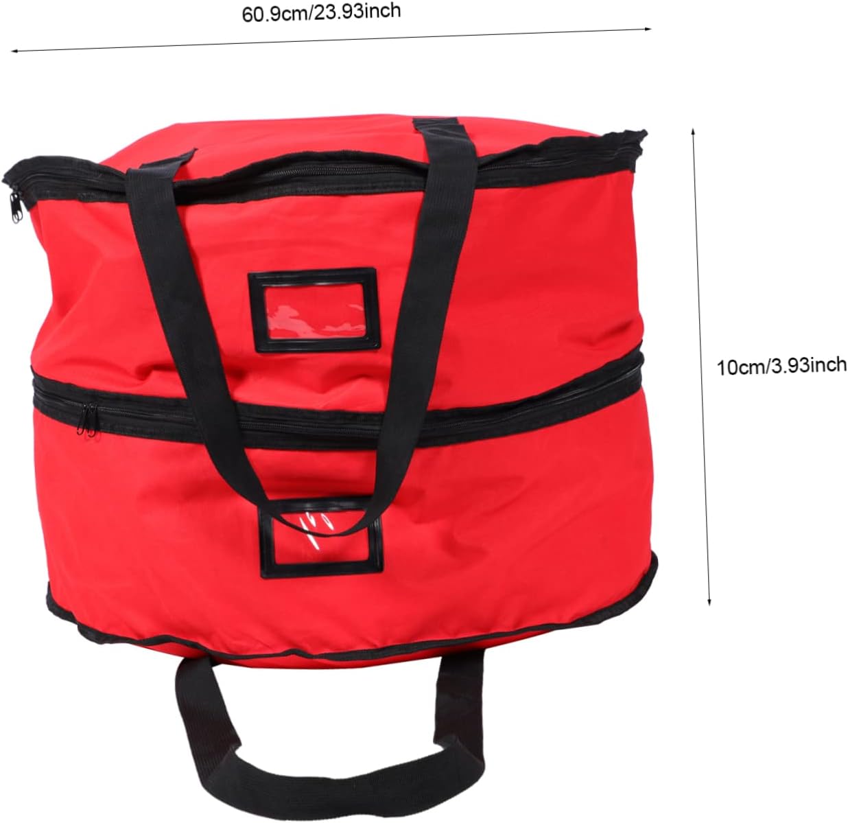 1pc Double Christmas Wreath Storage Bag Holder for Holiday Decorations Festive Garland Organizer and Storage