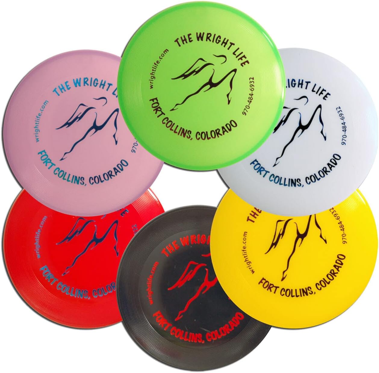 Wham-O Mini Disc 6 Pack Frisbee Golf Markers - Wright Life Design