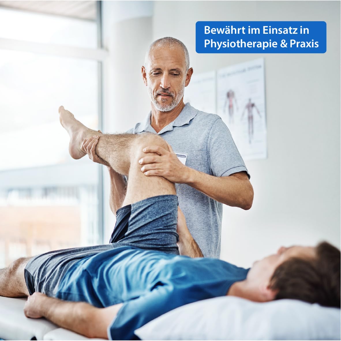 MEDIPROF Orthopädisches Venenkissen für schwere & geschwollene Beine – ergonomisches Beinruhekissen zur Entlastung & besseren Durchblutung (75 x 50 x 20 cm) – Made in Germany, Öko-Tex zertifiziert