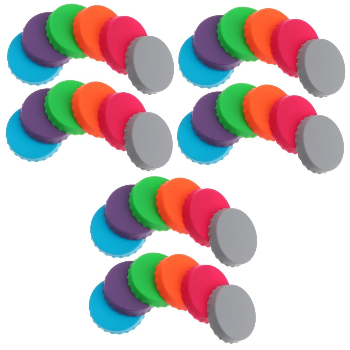 PRETYZOOM 36piezas Tapones De Reutilizables para Botellas De Sellado para Cerveza y Bebidas y Picnics