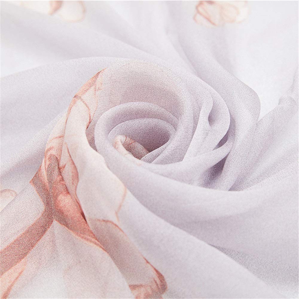 Pañuelos cuadrados de satén, Bufanda de cuello cuadrado, chal ligero seda satinada suave. Mujer Estampado floral Multi