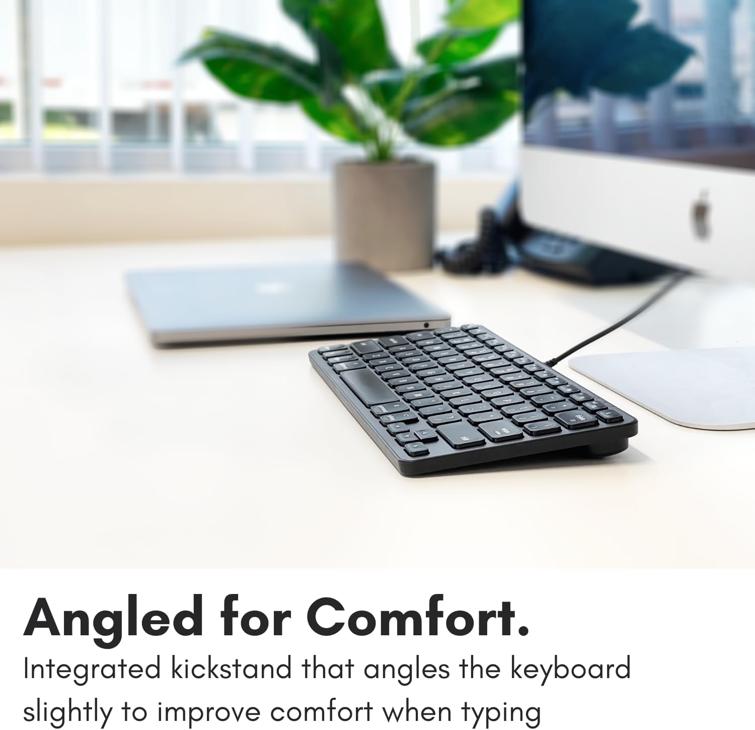 Macally Keyboard Angled for Comfort