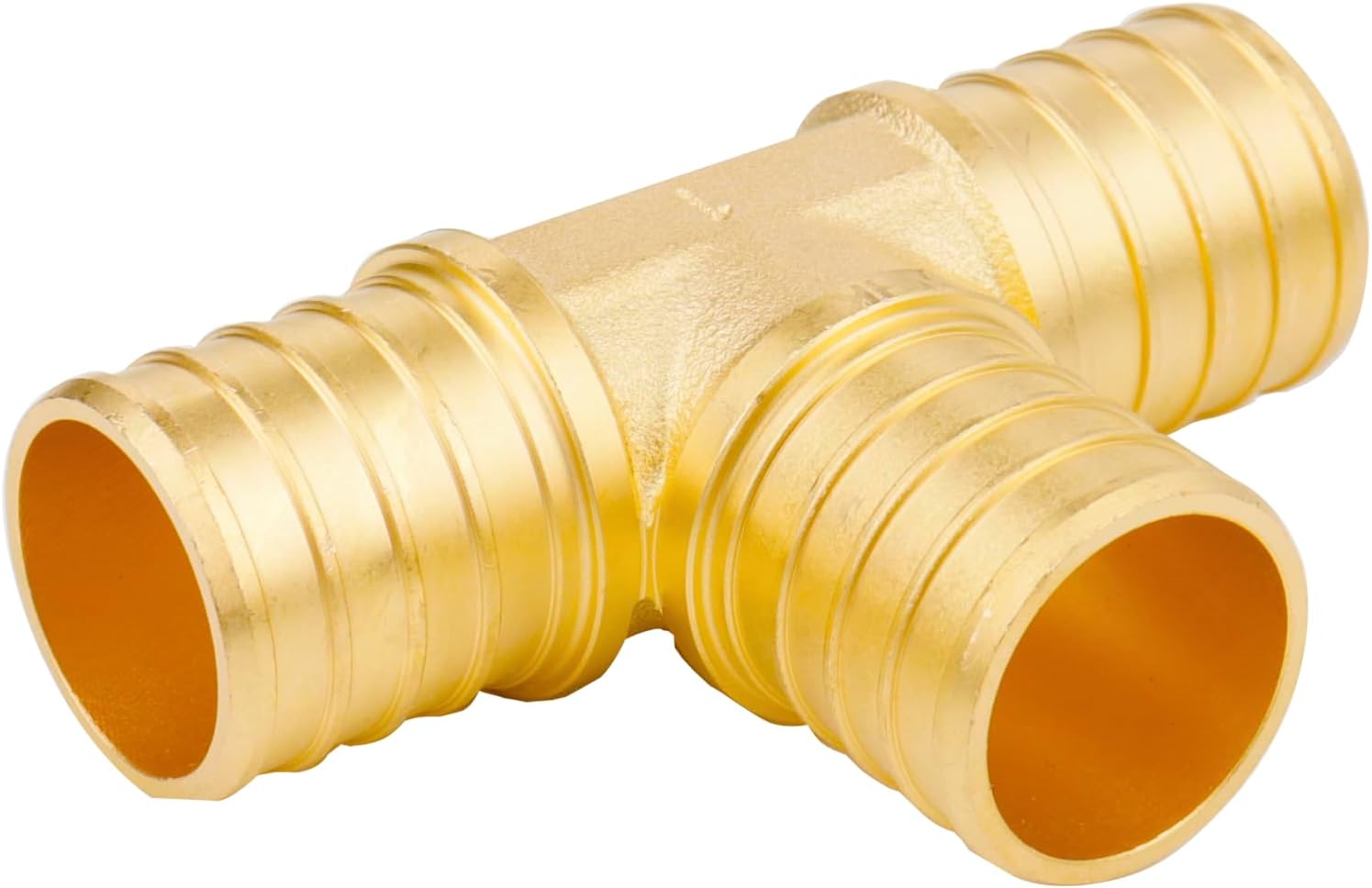 WHK 6 PACK PEX-B 1 inch X 1 Inch x 1 Inch Pex Tee Brass Adapter Crimp Pex Fittings