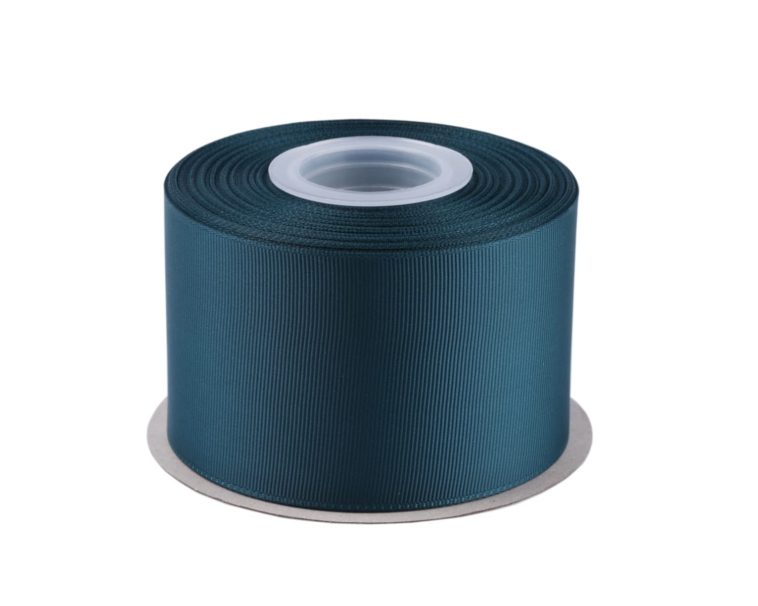 Fondersy 63mm X 22M Solid Grosgrain Ribbon for Gift Wrapping Parties Wedding Decoration, Crafts Sewing(Teal)