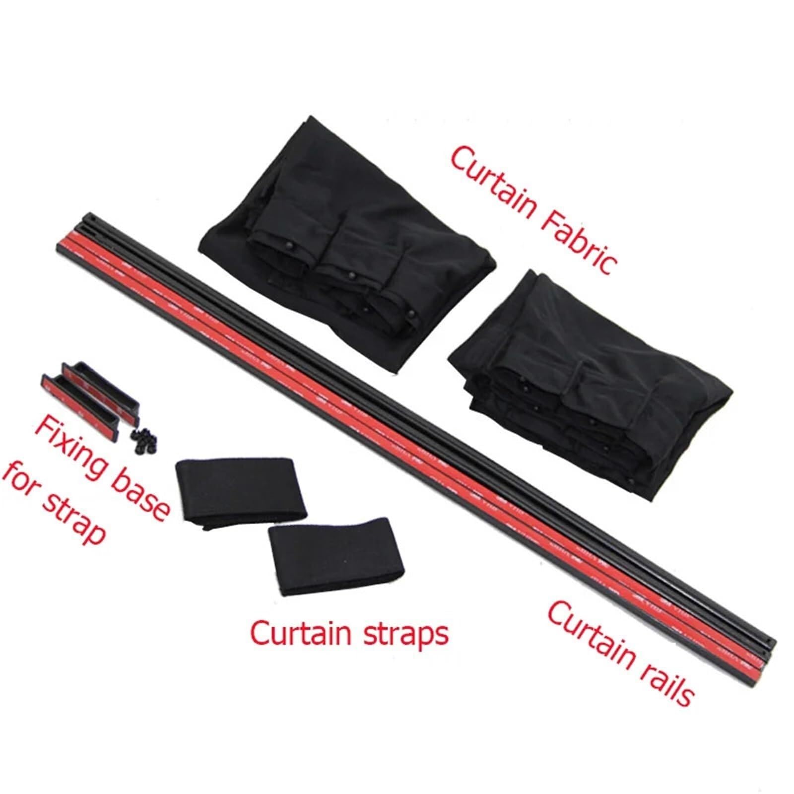 Rideau Voiture,Rideau Occultant Voiture Kit de Rideau fenêtre Universel for Camping-Car, Bateau, Pare-Soleil, Caravane, adapté à Ford Transit(70X47cm)