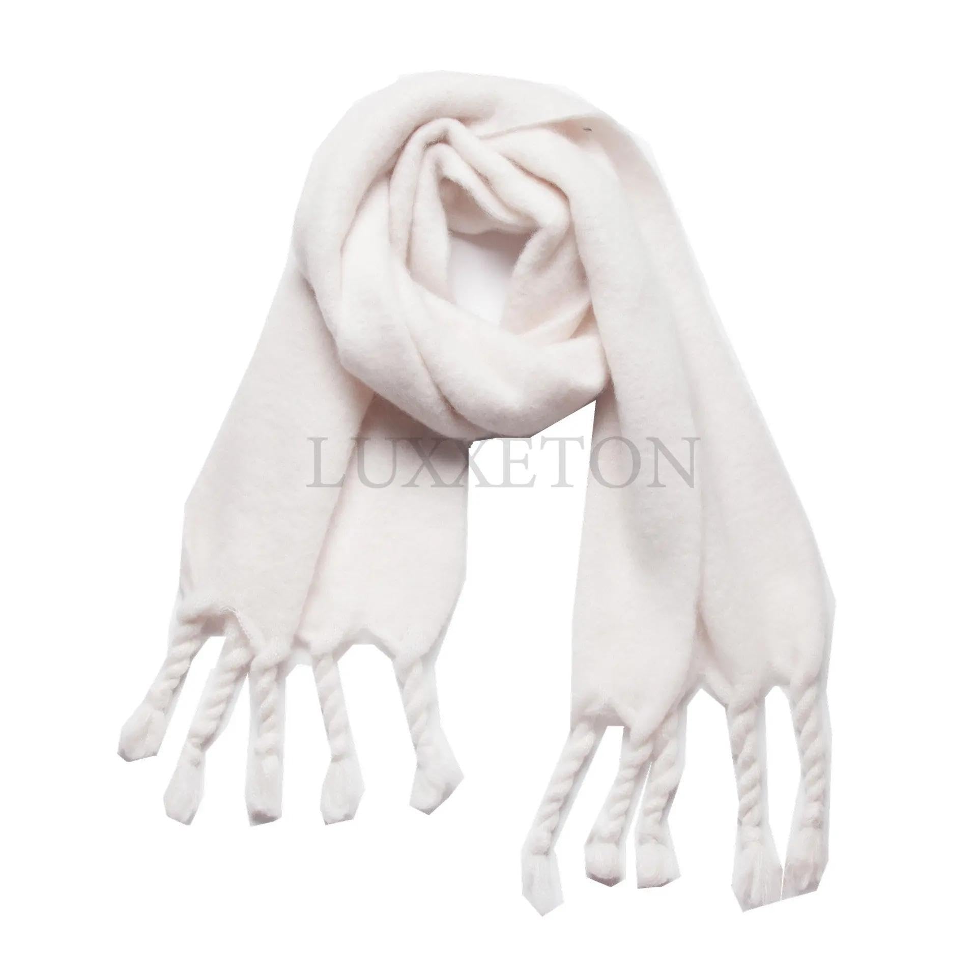 Schals Tücher Halstuch Scarf Winterschal Für Damen, Warm, Einfarbig, Foulard, Damenschals, Dicke, Weiche Decke, Große Quasten