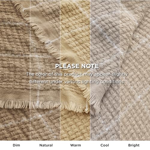 Bedsure Coffee Throw Blankets For Couch - Decorative Woven Throws Blanket With Tassels - Soft And Lightweight Farmhouse Throw Blankets For Sofa And Bed  thumb #6