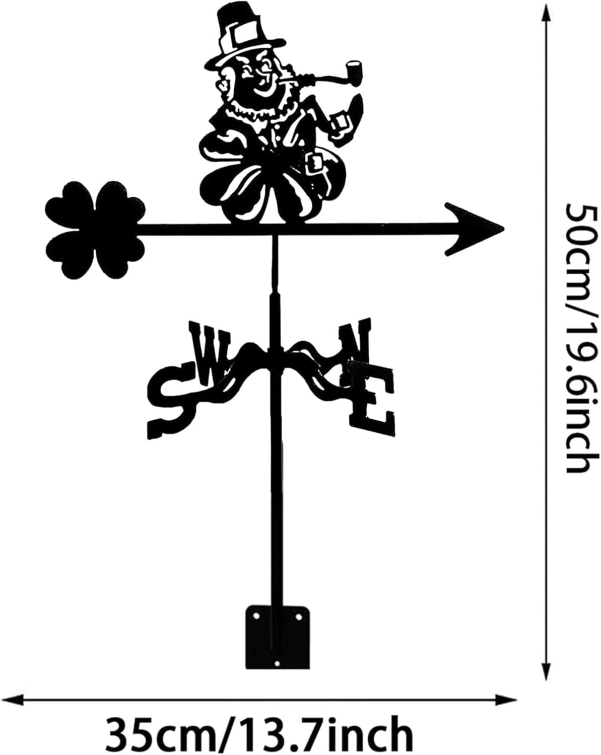 金属製天気計 庭の装飾用 庭の装飾 キャラクター彫刻飾り付き 屋外風向計 屋根 山 中庭の装飾 農場風向計