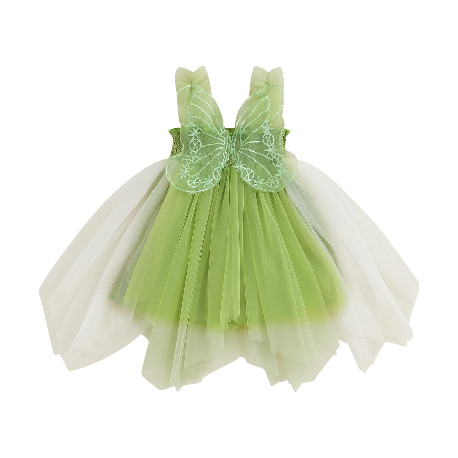Dcohmch Toddler Baby Girl Halloween Costumes Fairy Wings Butterfly Sleeveless Tutu Dress Halloween Costume Outfits