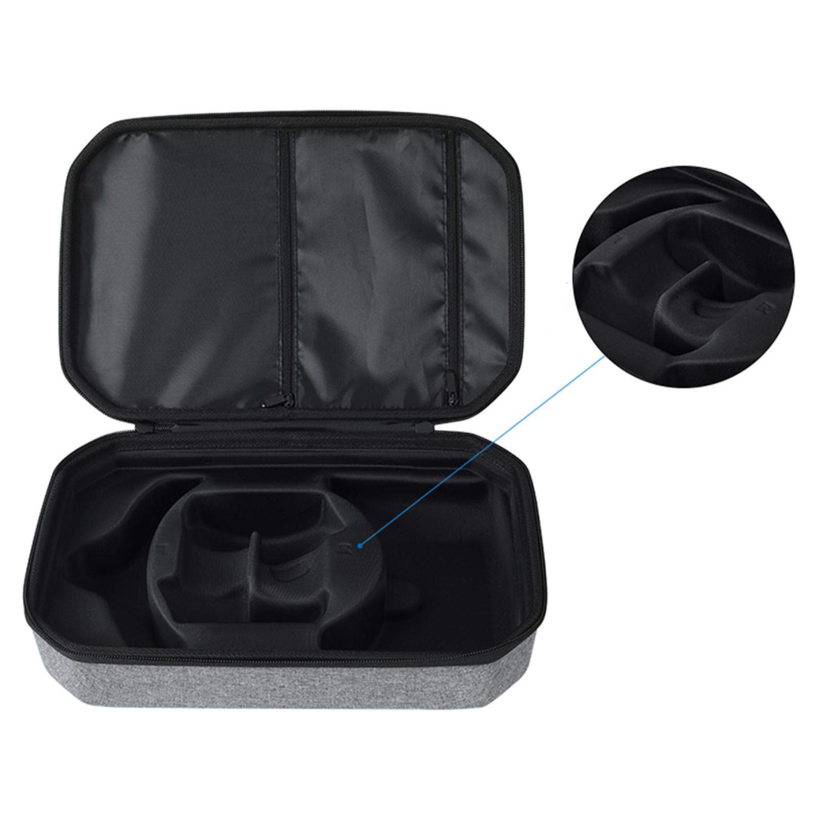 Denpetec Custodia rigida da viaggio per cuffie da gioco VR All-in-one Oculus Quest 2 (grigio)