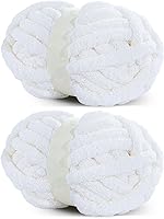 Vista 38 de Hombys Hilo de felpilla gruesa verde salvia para tejer a ganchillo y tejer, hilo grueso y esponjoso súper voluminoso para tejer a mano manta, hilo