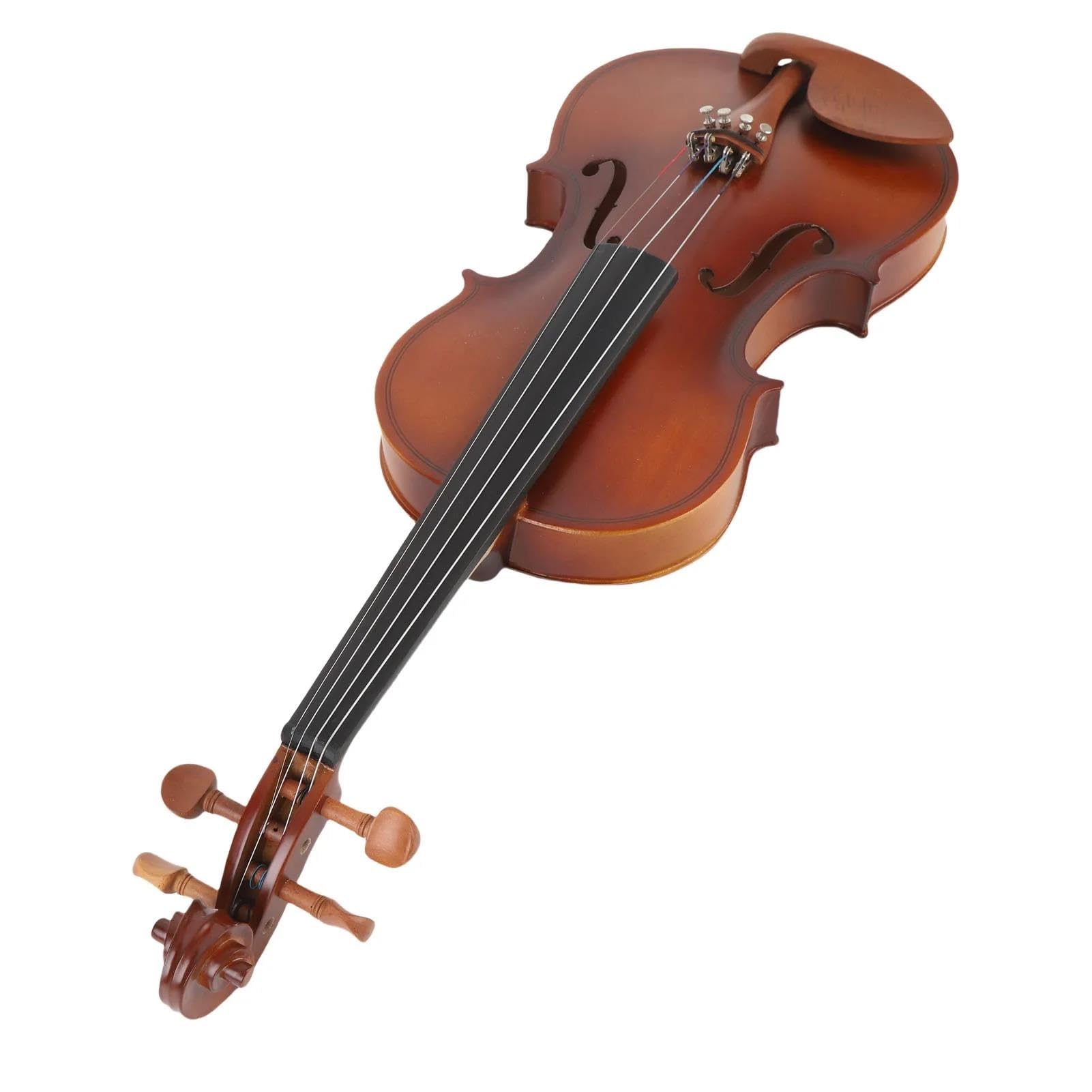 Violino Strumenti Musicali Violino 4/4 Opaco Acustico In Legno Massello Professionale Con Custodia Rigida Archetto Per Principianti E Adulti
