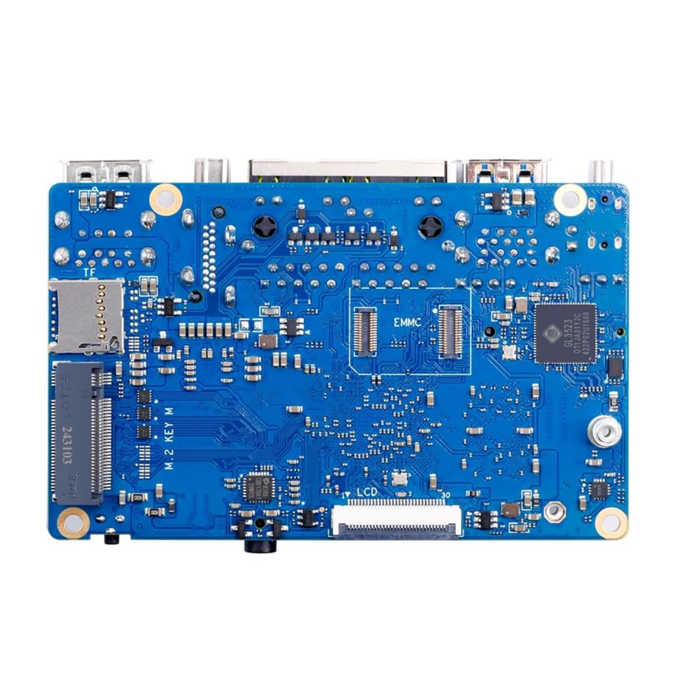 Orange Pi RV2 Carte d'architecture 8 Go de RAM Octa-core RISC-V avec deux ports Ethernet Gigabit Double interface M2