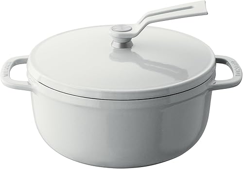 Miniatura 32 de Olla para Horno Holandés Vermicular 2.0 | Olla de Hierro Fundido Esmaltada Ligera | 26cm (5.9 Qt) | No Tóxico | Compatible con Inducción | Horno