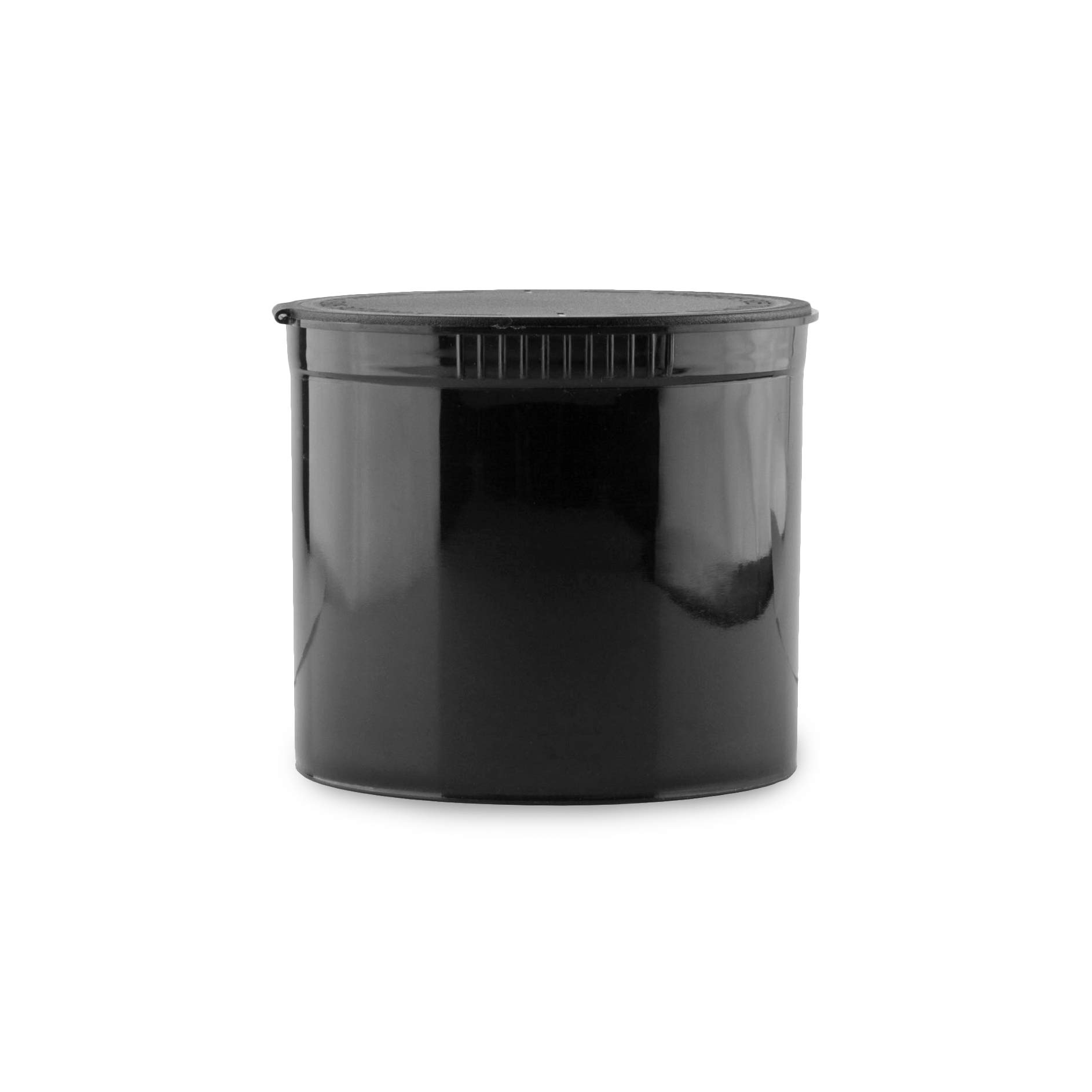 Loud LockPop Top Dram Bottles (Black) 90 Dram - 45 Per Case -(2.87" Deep X 3.16" Wide) - Packaging Supplies - Dry Herb Containers - Child Resistant Smell Proof Container - Pill Vials - Rx Vial