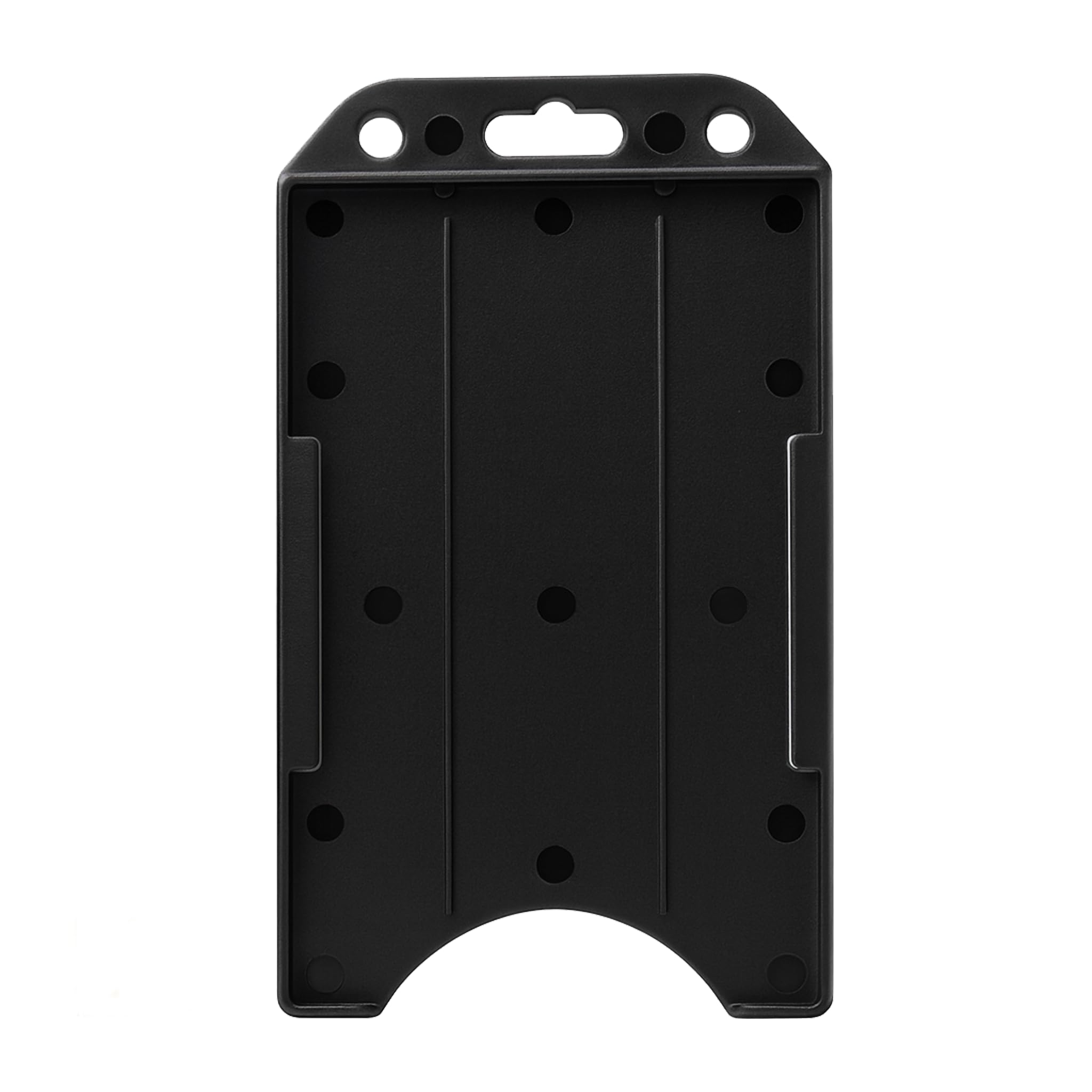 100 Schwarz vertikalen Open Face harten Kunststoff ID Badge Kartenhalter durch Specialist ID (100 Stück)