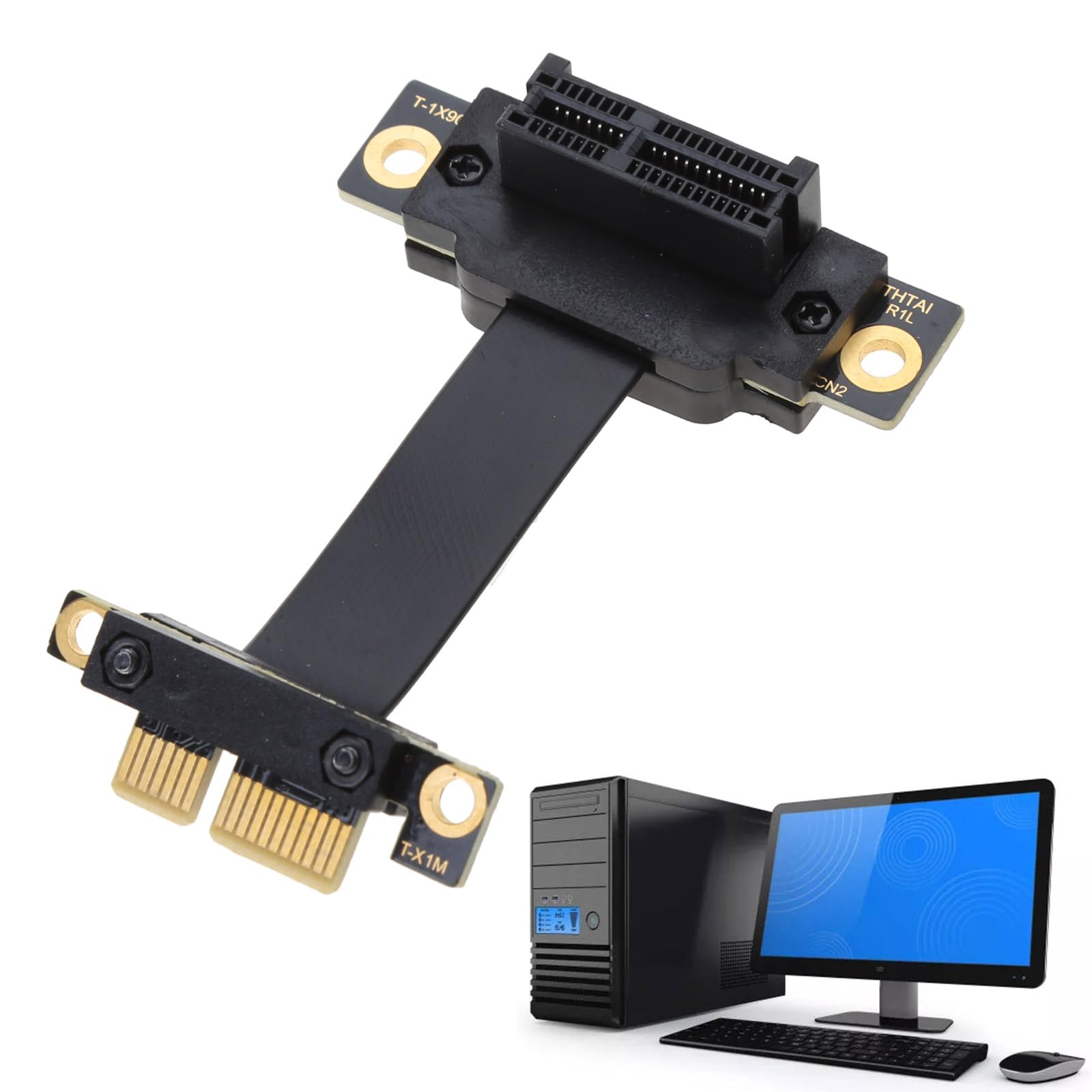 Amazon.co.jp: PCIE X1 エクステンダー 90 度速度 PCIe 3.0 X1 に X1