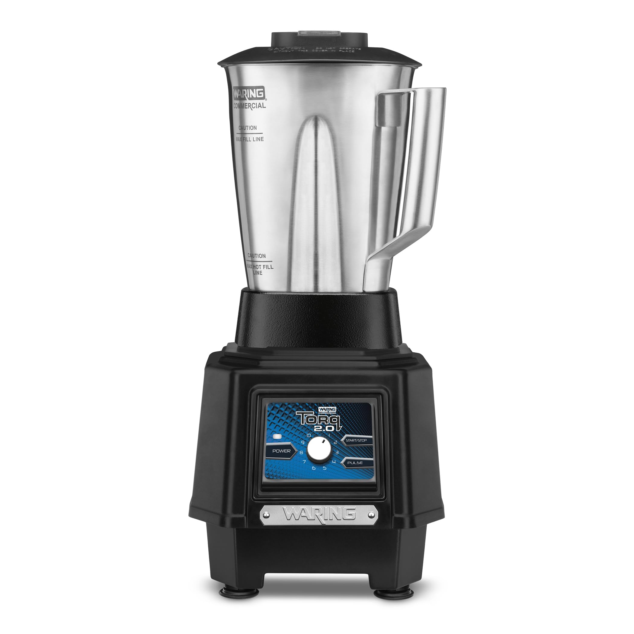 Waring Commercial TBB175S4 Torq 48 Oz Variable Speed Bar Blender w S S Jar 120V 5-15 Phase Plug