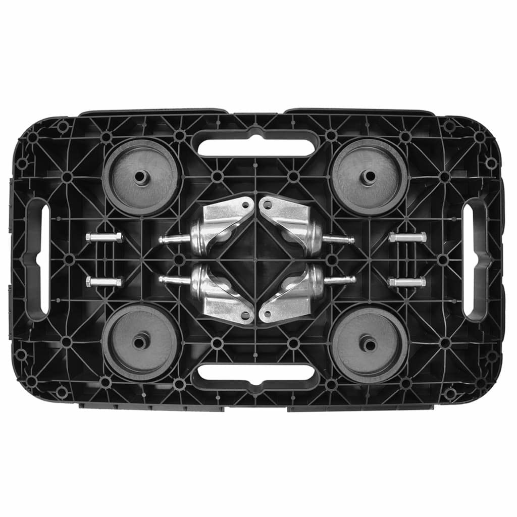 Transportroller 48x29 cm, Möbelroller bis 300 kg belastbar, Rollbrett mit 360 Grad Rädern, PP Kunststoff für Umzug und Werkstatt
