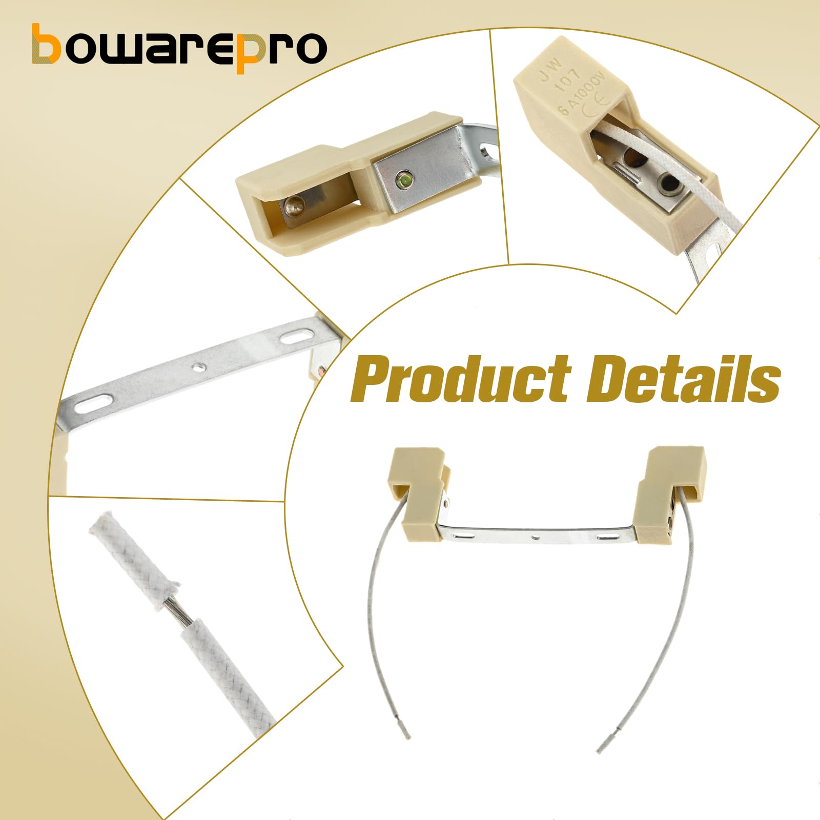 Bowarepro 118MM R7s Lamp Bulb Holder Socket, Double Ended Ceramic Light Bulb Base Holder - Image 3