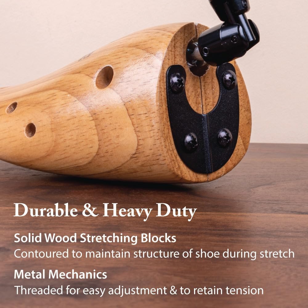FootFitter Best Professional Boot Width Stretcher, Adjustable Wooden Tool for Men’s & Women’s Work, Hiking & Leather Boots - Image 4