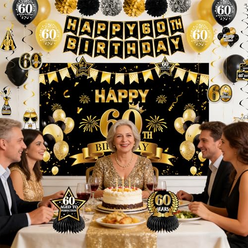 Image of 60th Birthday Decorations for Men Women