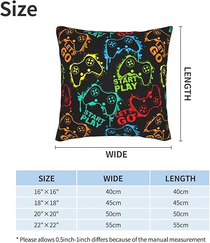 Miniatura 4 de Perinsto Juego de 2 fundas de almohada decorativas suaves para sofá, cama, decoración del hogar, 18 x 18 pulgadas