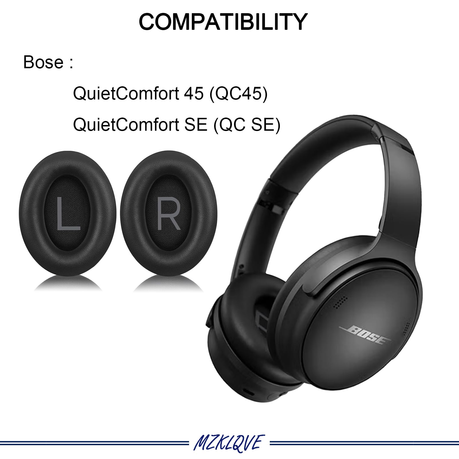 Amazon | QC45イヤーパッド - Bose QuietComfort 45およびQC SE
