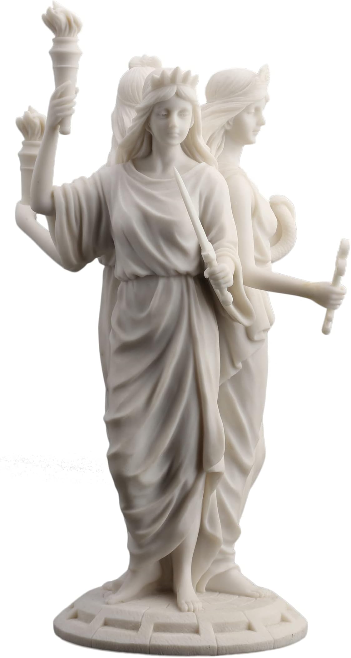 Unicorn Studios Large Greek Goddess Hecate Triple Goddess Statue Figurine (White)