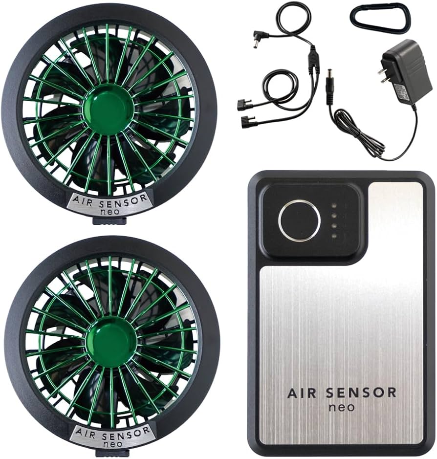 AIR SENSOR neo 空調服ファン 20V 106L/s と空調服 L Amazon.co.jp