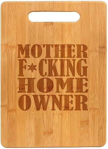 Miniatura 1 de Bamboo Wood Cutting Board Mother F ing Home Owner House Warming