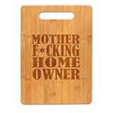 Bamboo Wood Cutting Board Mother F ing Home Owner House Warming