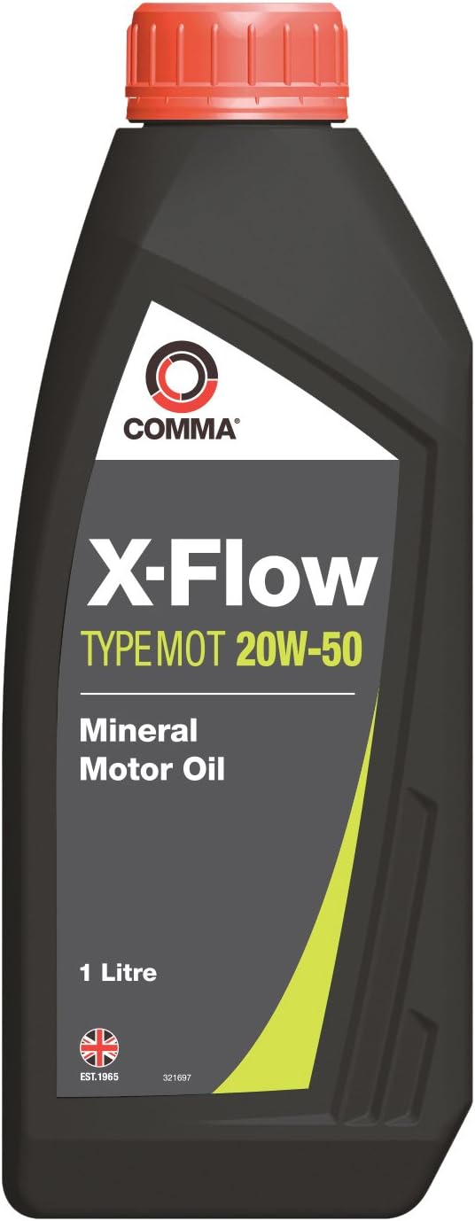 Comma XFMOT1L X-Flow Type MOT Mineral Oil 20W50, 1 Liter