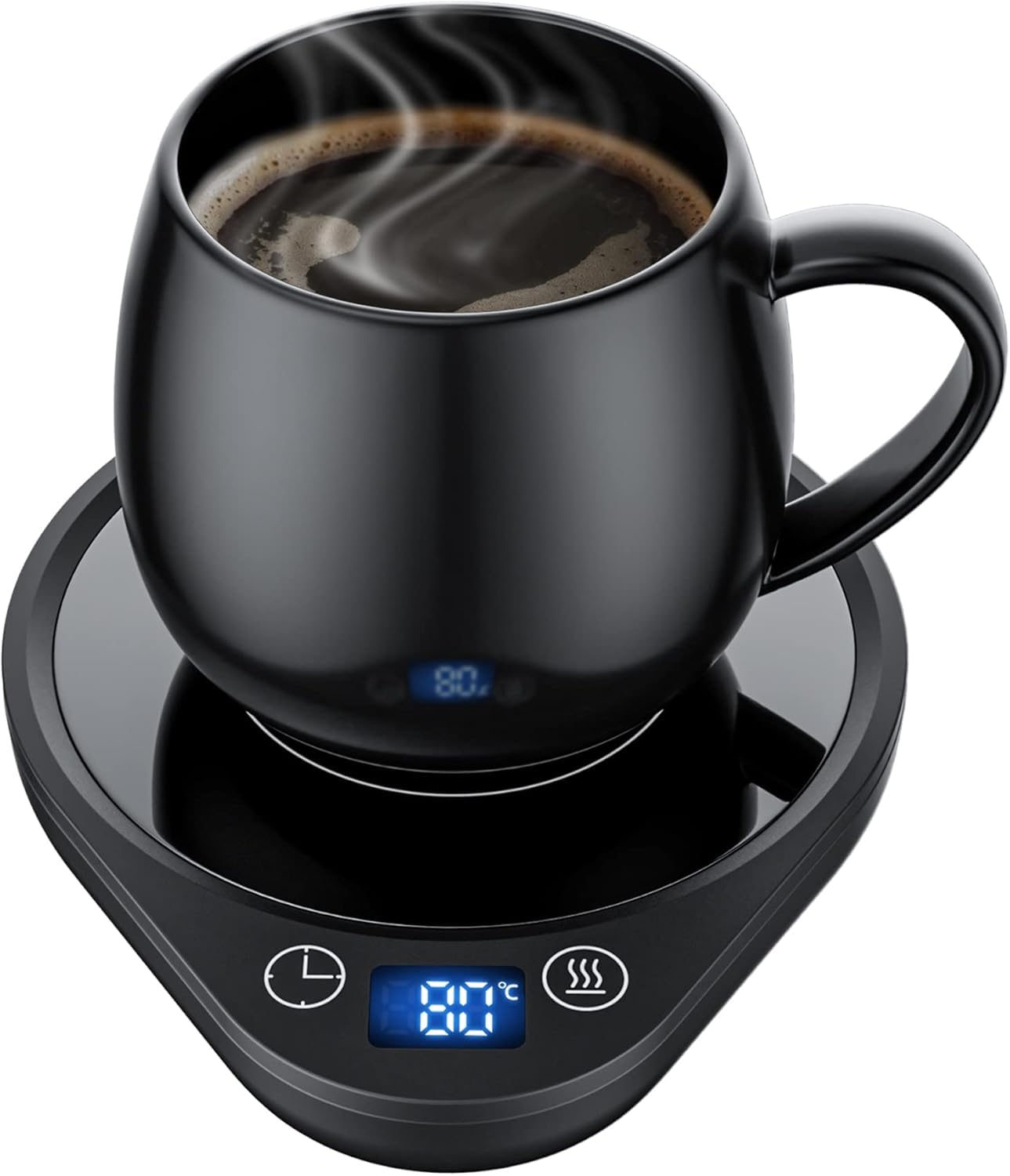 Scaldabicchiere Con 3 Temperature E Timer - Mantiene Caffè E Tè Sempre Caldi, Per Ufficio E Casa, Spegnimento Automatico