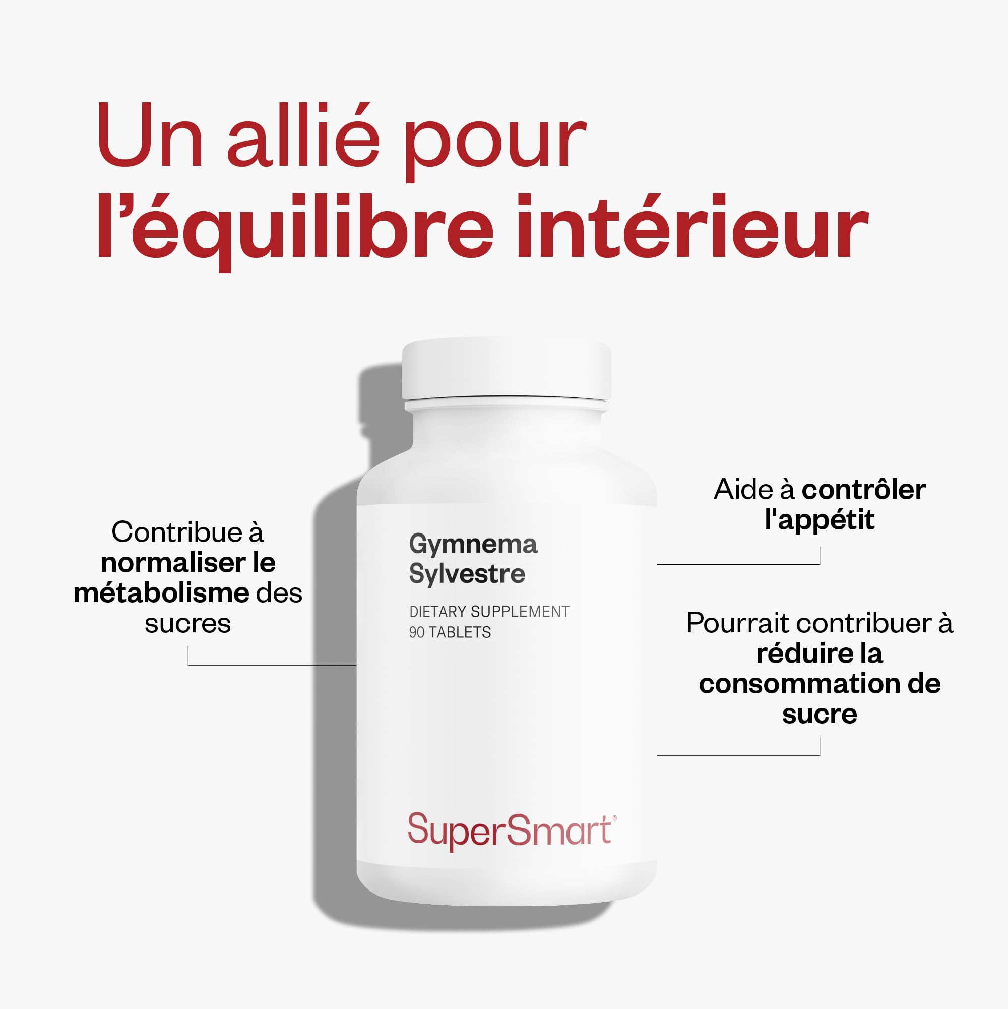 Gymnema Sylvestre - Aide à Réguler la Glycémie et au Contrôle du Poids - Feuilles de Gymnema - Soutien Naturel du Métabolisme du Sucre - Vegan - SuperSmart