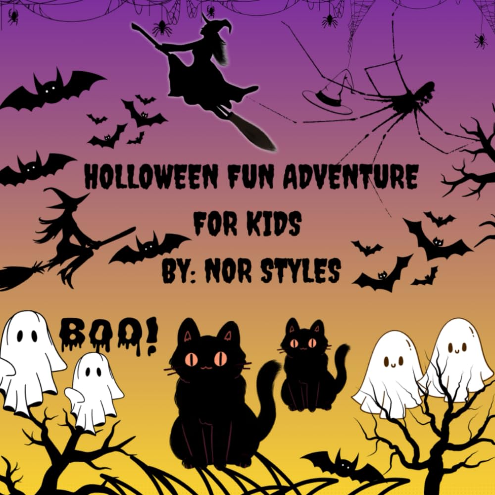 Halloween Fun Adventures for Kids: Halloween Fun Coloring & Activities Book