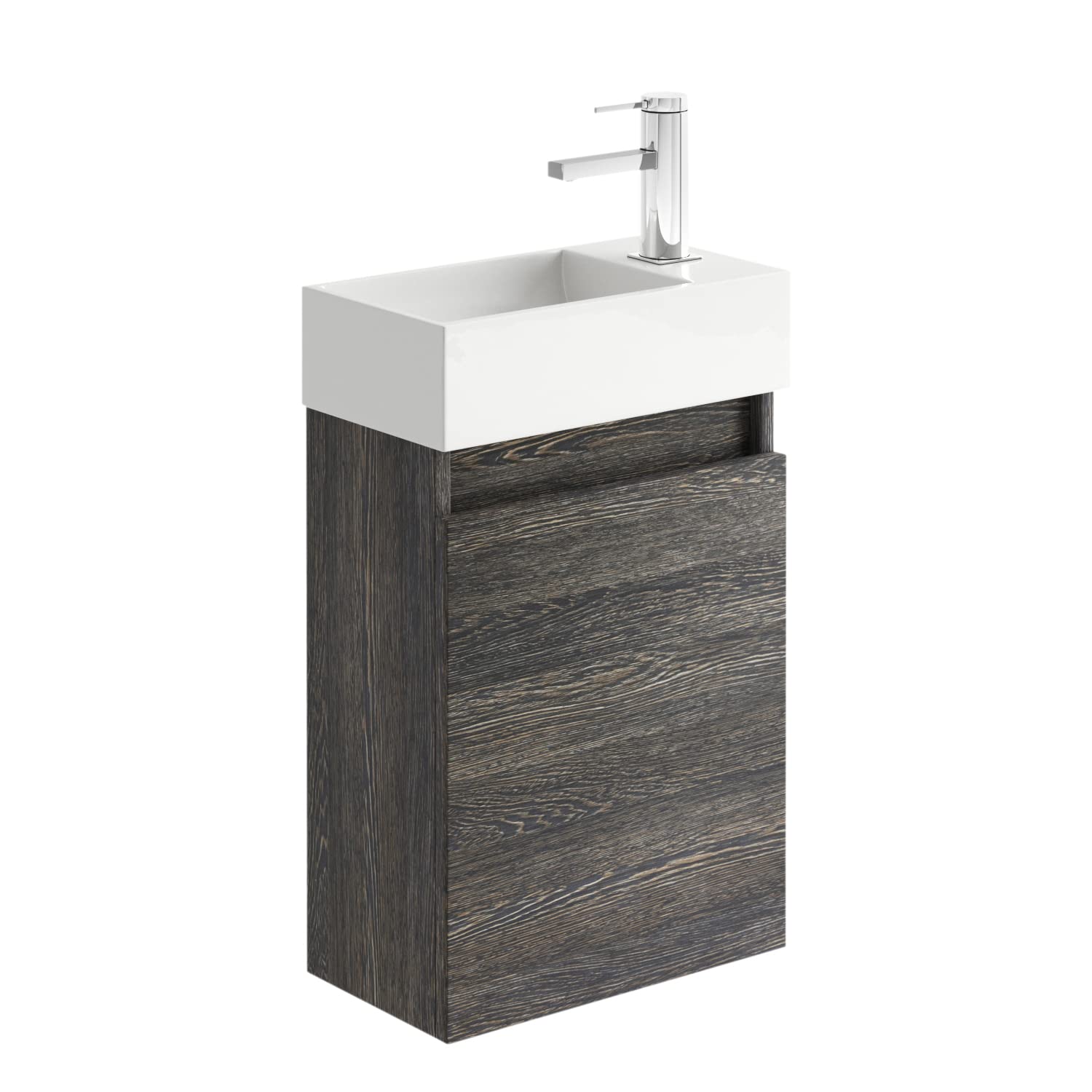 Buy Milan Compact Wall Hung Cloakroom Vanity Unit Includes Composite