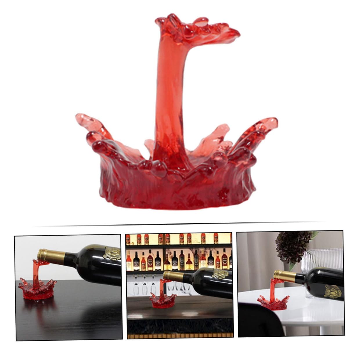 Cabilock 3 Piezas Soporte para Botellas de Vino de Mesa Exquisito Portabotellas Decorativo para Bares y Restaurantes para del Vino y Coleccionistas