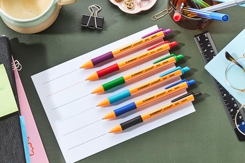 STABILO Ball Point Pens | Blue Pointball Pen Wallet | Pack of 10 | Blue