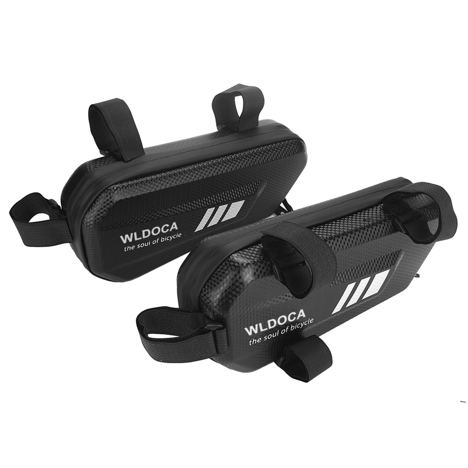 Confezione da 2 Borse Laterali Impermeabili per Moto in Eva - Borse Porta Attrezzi triangolari da 2 Litri per Viaggi e spostamenti in Moto con compatibilità con Portapacchi