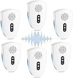 2025 Upgraded Ultrasonic Pest Control Repeller, Mouse Repellent Indoor for Spider Bug Roach Ant Fly Rat Mice Insect Deterrent, Mouse Rodent Repellent Ultrasonic Plug in, 3 Mode Switching, 6 Pack