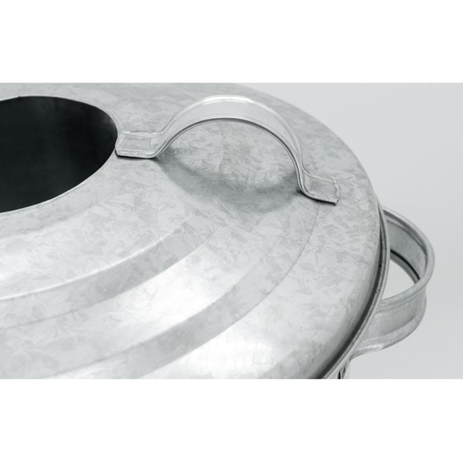 AUBRY GASPARD - Composteur en Acier Galvanisé 18L - Prêt À Monter - Design Cylindrique - Ø29 H50 - Matériau Durable - Idéal pour Petits Jardins et Balcons - Naturel - Ø29 H50