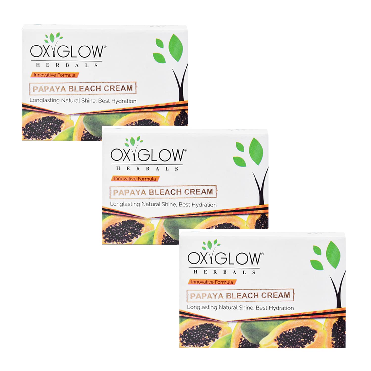 OXYGLOW HERBALSOxy Bleach Cream 50 Gm (Pack of 1) for Natural skin glow