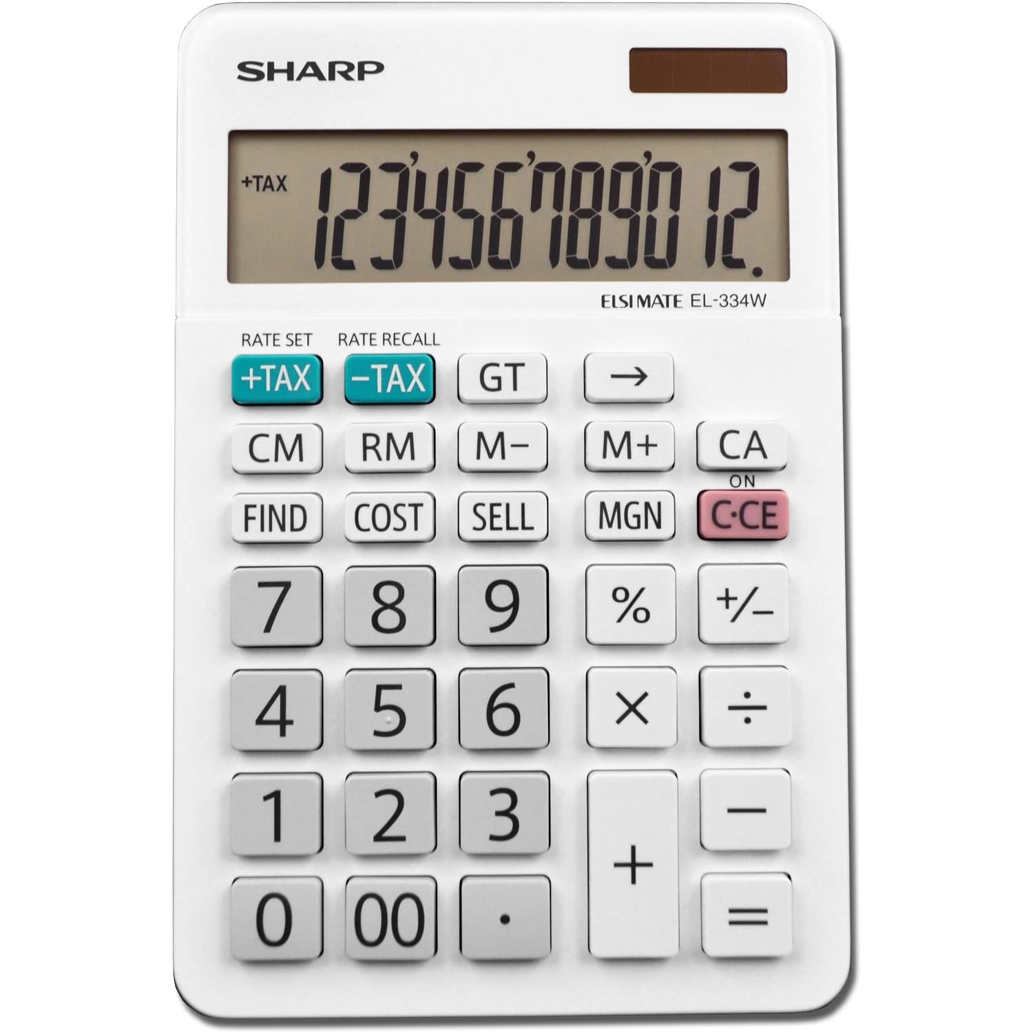 Sharp EL-334WB Business Calculator, White 4.0