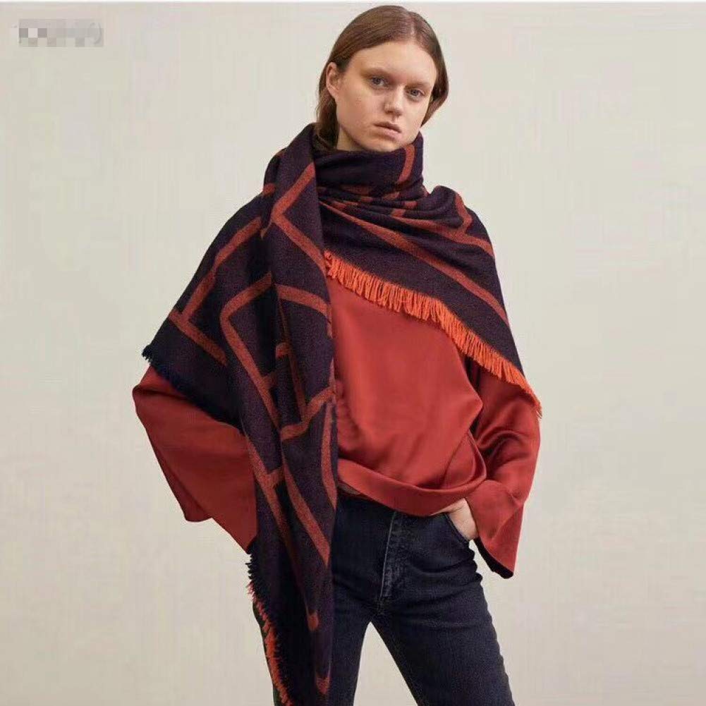Écharpe plaid femme pour les matins froids d'hiver en ville