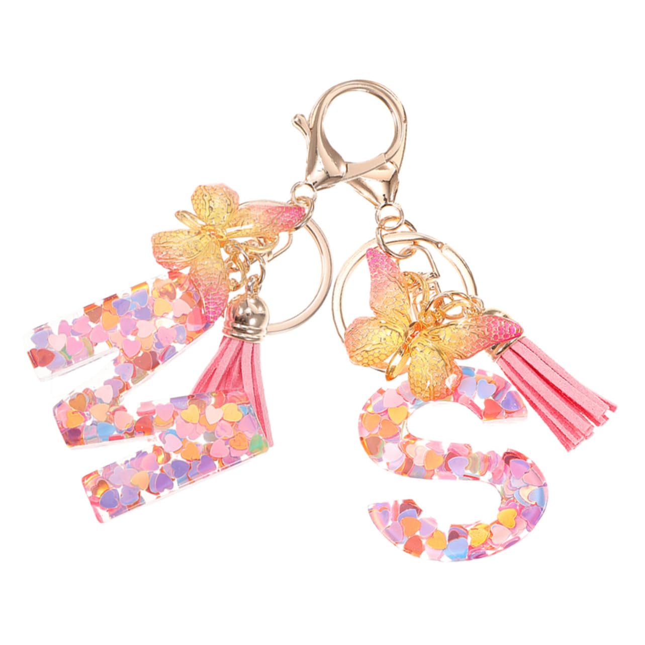 10stücke Initial Letter Schlüsselanhänger Mit Quasten Personalisierte Buchstaben Schlüsselringe Für Frauen Taschen Und Perfektes Für Besondere Anlässe