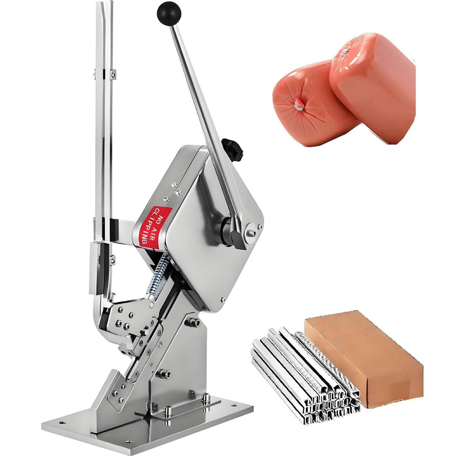 WYBYYDS Commercial U-Shape Sausage Clipper Clipping Machine, Manual U-Shape Sealing Machine, for Supermarkets Bakeries Cafe Shops U503Y