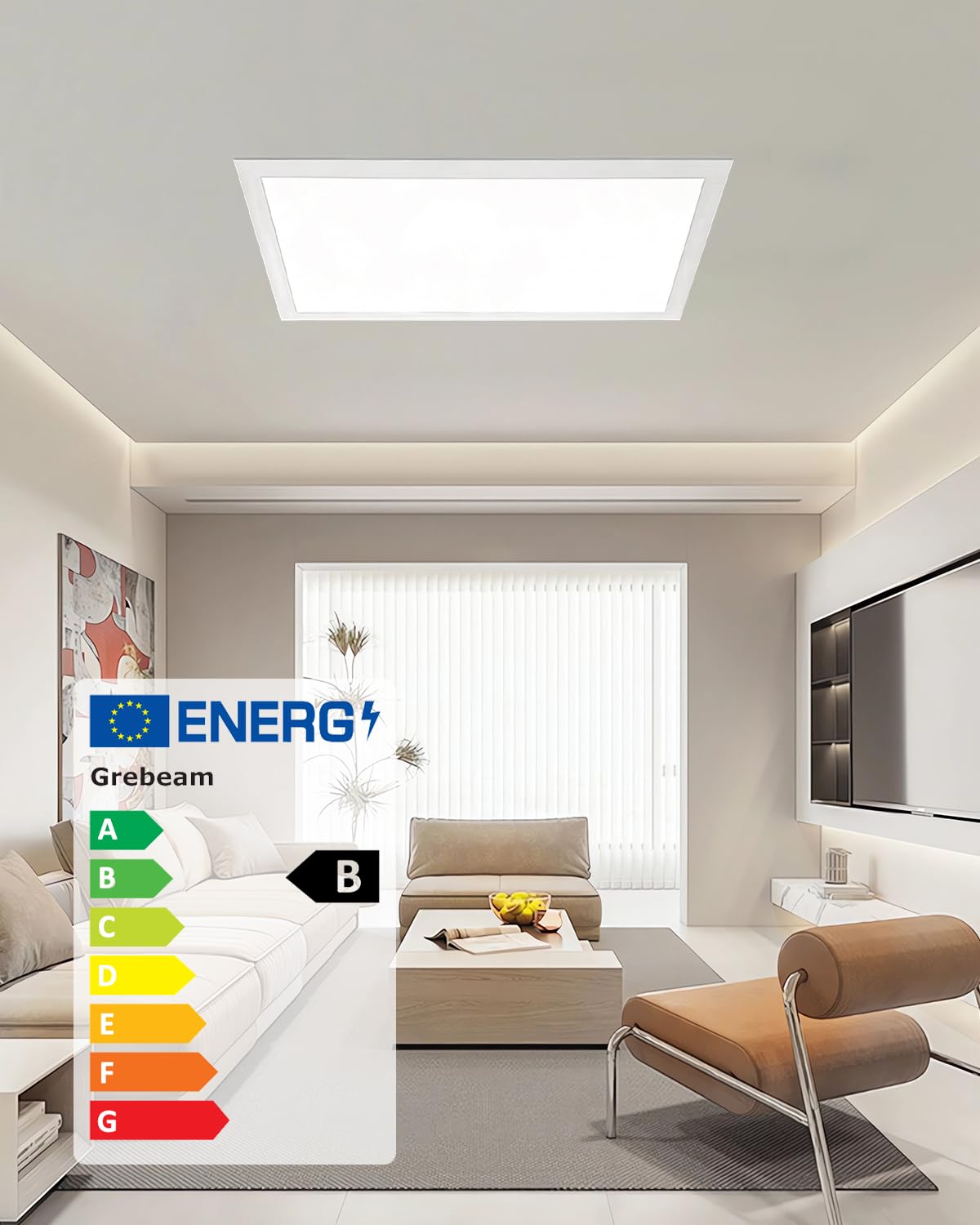 6x Faretti LED da Incasso per Cartongesso Quadrato 36W 3CCT Foro 253-263mm | Grebeam Faretti LED Soffitto 30cm, IP44 5000LM, Bianco Caldo 3000K/Bianco Neutro 4000K/Bianco Freddo 6000K, per Bagno