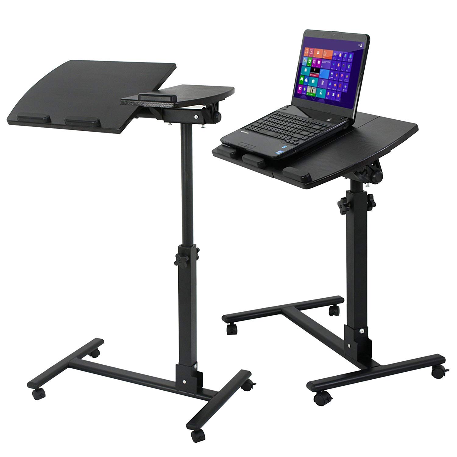 F2C Portable Adjustable Height 360° Swivel Laptop Desk PC Computer